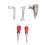 5pcs 1:12 Puppenhaus Werkzeugset 3