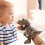 Dinosaurier-Handpuppe 30 cm, T-Rex Plüsch für Kinder 4