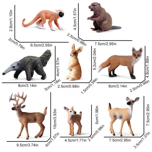 Mini Tiermodelle Sandkasten-Deko 1