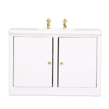 Mini wastafelmeubel 1:12 poppenhuisaccessoires