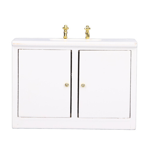 Mobiletto lavabo miniatura 1:12 per bambole