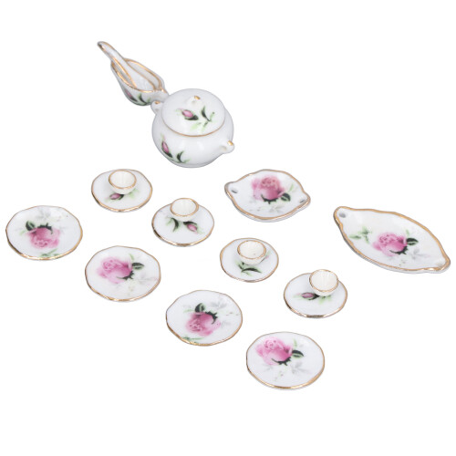 1:12 Porseleinen Theeservies Set 2