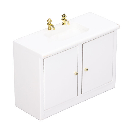 Mobiletto lavabo miniatura 1:12 per bambole 1