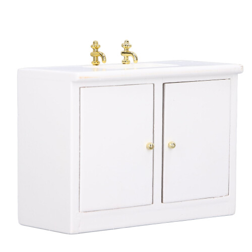 Mobiletto lavabo miniatura 1:12 per bambole 2