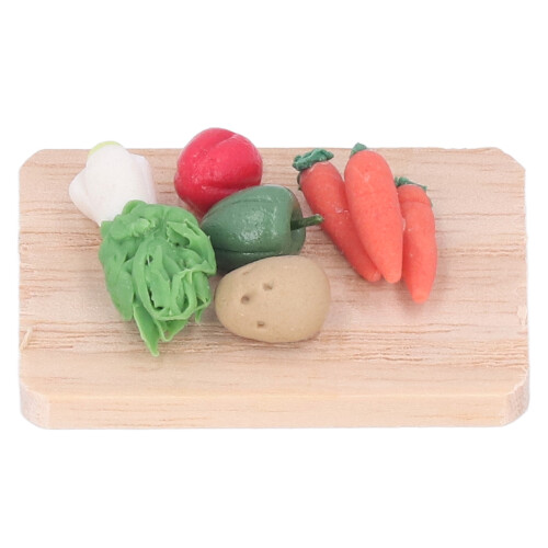 1:12 Scale Miniature Clay Vegetables Cabbage Carrot Potato
