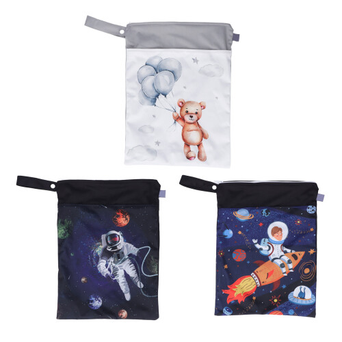 3pcs Waterproof Diaper Bag with Pockets