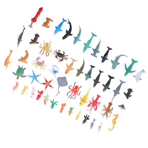 50 stks Zee dierenfiguur Educatief Speelgoed 2