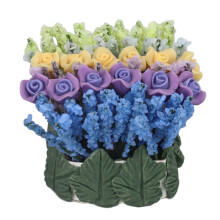 1:12 Puppenhaus-Rose aus Ton, Mini-Blumendeko als Geschenk
