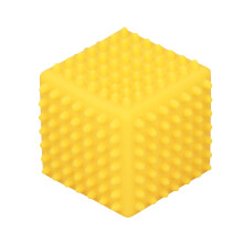 Gele Vierkant Stressbal voor 6M+