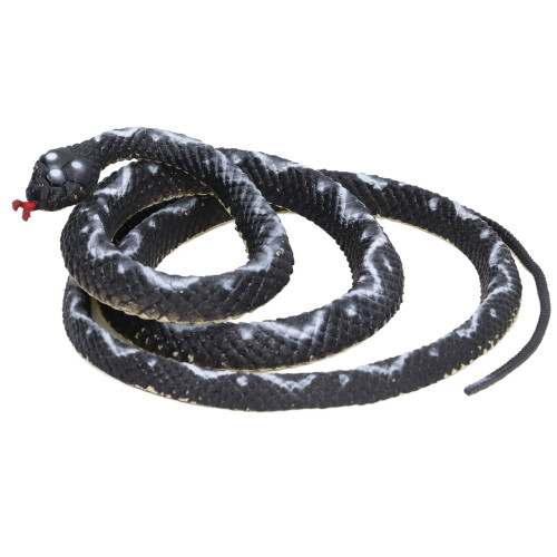 (Black) Simulated Boa-Schlange Schwarz Prank Spielzeug