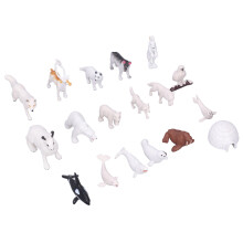18pcs Arctic Animals Simulation Winter Toy Set