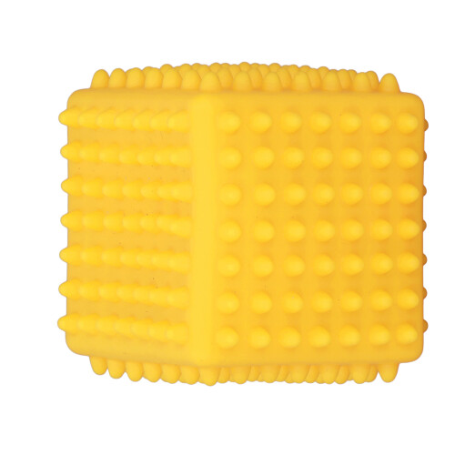 Gele Vierkant Stressbal voor 6M+ 2