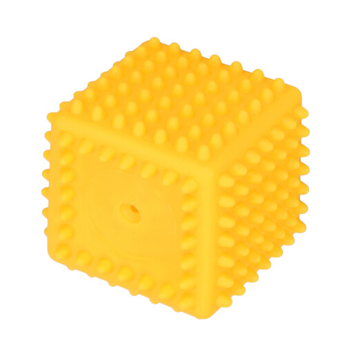 Gele Vierkant Stressbal voor 6M+ 1