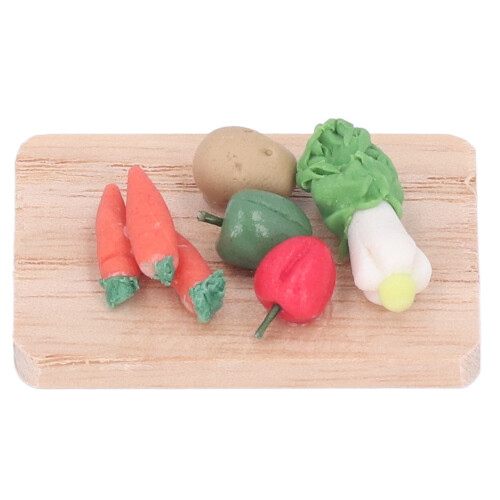 1:12 Scale Miniature Clay Vegetables Cabbage Carrot Potato 1