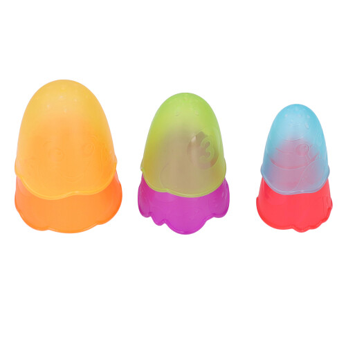 Eiförmige Stapelbecher, Badspielzeug für Babys 2