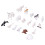18pcs Arctic Animals Simulation Winter Toy Set 3