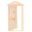 Mini Holztür 1:12 Birke Spitzendesign Puppenhausmöbel 4