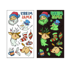 (Y-065) Leuchtende Weihnachts-Tattoos für Kinder Party