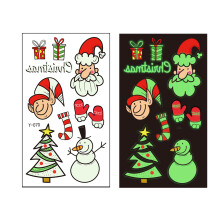 (Y-070) Leuchtende Weihnachts-Tattoos für Kinder Party