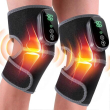 Cordless Heated Knee Massager, 3-in-1 Knee Heating Pad with 3 Vibration and Heating Mode, Auto-Off Timer, Knee Brace for Knee Shoulder Elbow, Gifts fo