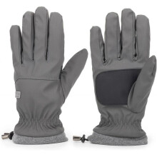 Winter-Ski-Gloves for Men Women Warm Touchscreen-Waterproof-Snow Gloves for Skiing Cycling Driving  Grey with Buckle  Medium