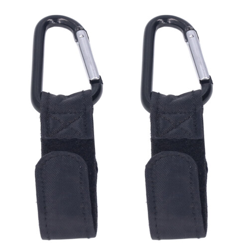 2pcs Baby Stroller Hooks Soft Nylon 5kg Metal Hooks