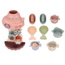 Baby-Badewanne Spielzeug Cartoon-U-Boot Stapelbecher
