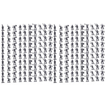 200x Plastik-Mittelalter-Soldatenfiguren, Lernspiel