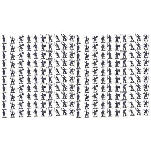 200 st. Plastic Medieval Soldier Figures Edu Toy 3+