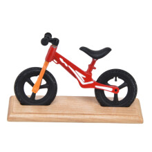 (Red) Mini Fahrrad Metall Holz Dekoration Rot
