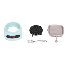 (Green) 1:12 Keukengerei Set Legeren Stoof Pot Roze