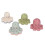 Kids Octopus Bath Stacking Cups Straw Hourglass Toy 4
