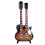 Mini-Gitarre 18cm Handgefertigt Deko-Geschenk 3