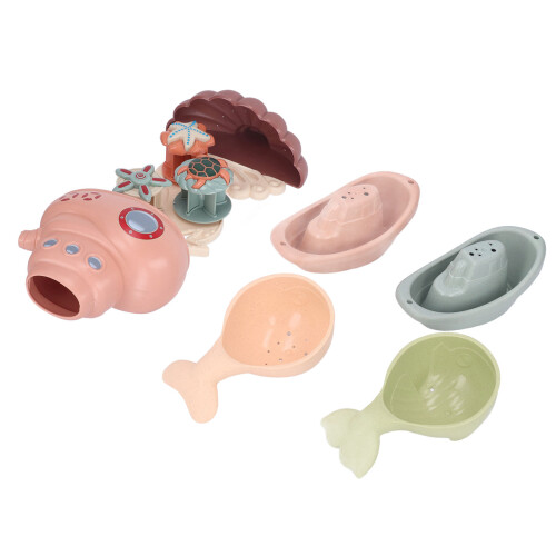 Baby Bath Toy Cartoon Submarine Stacking Cups 2