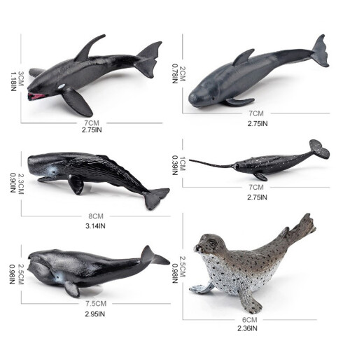 12pcs Mini Plastic Sea Ocean Animal Figures Gift Set 2