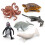 12pcs Mini Plastic Sea Ocean Animal Figures Gift Set 4