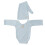 Baby-Knitted-Outfit Hellblau mit langem Hut 0-2 Mon 1