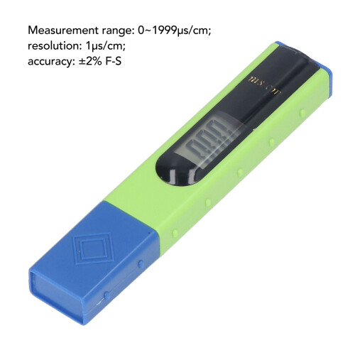 Portable Water Conductivity & pH Meter, Accurate Handheld Tester 2