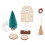 Casa delle bambole Natale 1:12 accessori 1