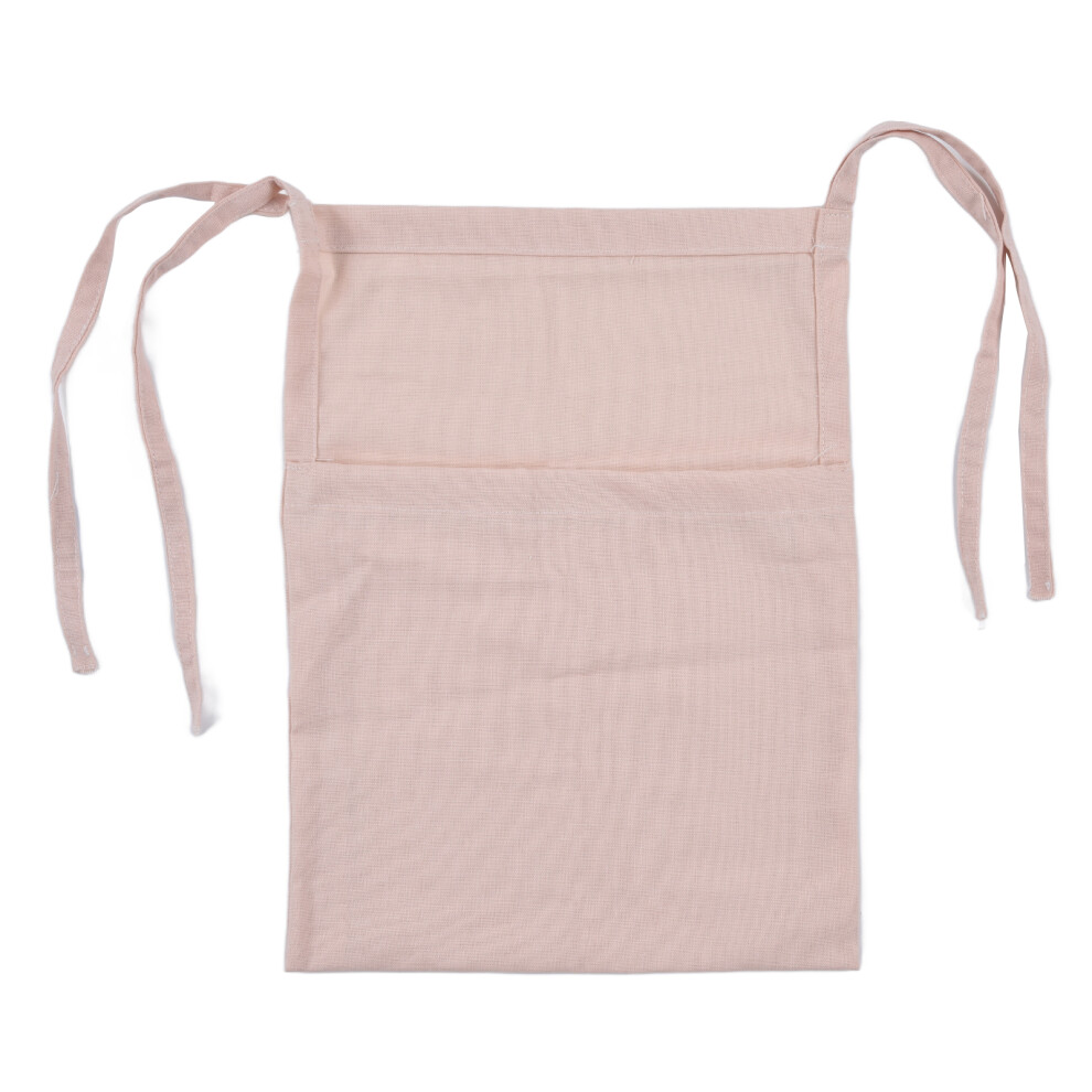 Baby Bed Storage Hanging Bag Large Capacity Light Weight Pink