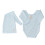 Baby-Knitted-Outfit Hellblau mit langem Hut 0-2 Mon 5