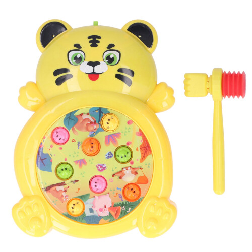 Whack A Mole Game 360 Rotation Cartoon Tiger Battery Powered