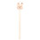 (Khaki Rabbit) Haarschleifenhalter 73cm Baumwolle, Beige, Hase 1