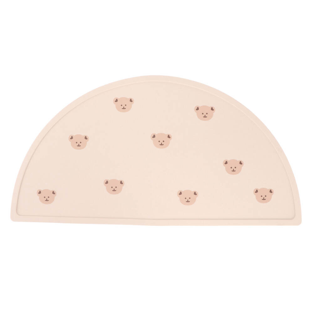 Silicone Infant Placemat Portable Flexible Cartoon Bear