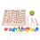 Tavola con chiodini e perline, gioco matematico Montessori 4