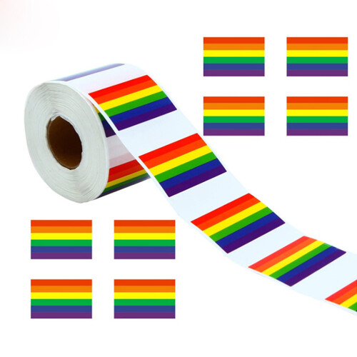 Regenbogen-Sticker Streifen Rolle Selbstklebend Dekor 2