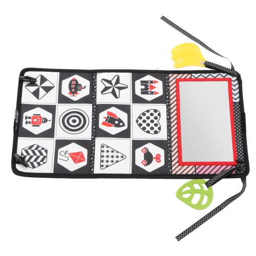 Mirror Cloth Book Color Contrast Crinkle Toy 1
