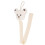 (Beige Bear) Haarschleifenhalter 73cm Baumwolle, Beige, Hase 2
