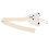 (Beige Bear) Haarschleifenhalter 73cm Baumwolle, Beige, Hase 3