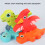 Holz-Dinosaurier-Memory-Spiel, 3D-Puzzle Lernspielzeug 4